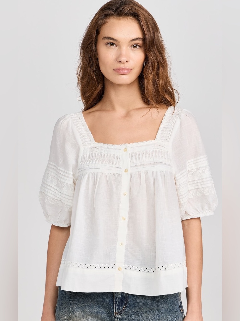 The Great. Keepsake Rose Top
